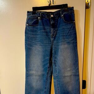 AKIRA Men's Blue Straight Jeans